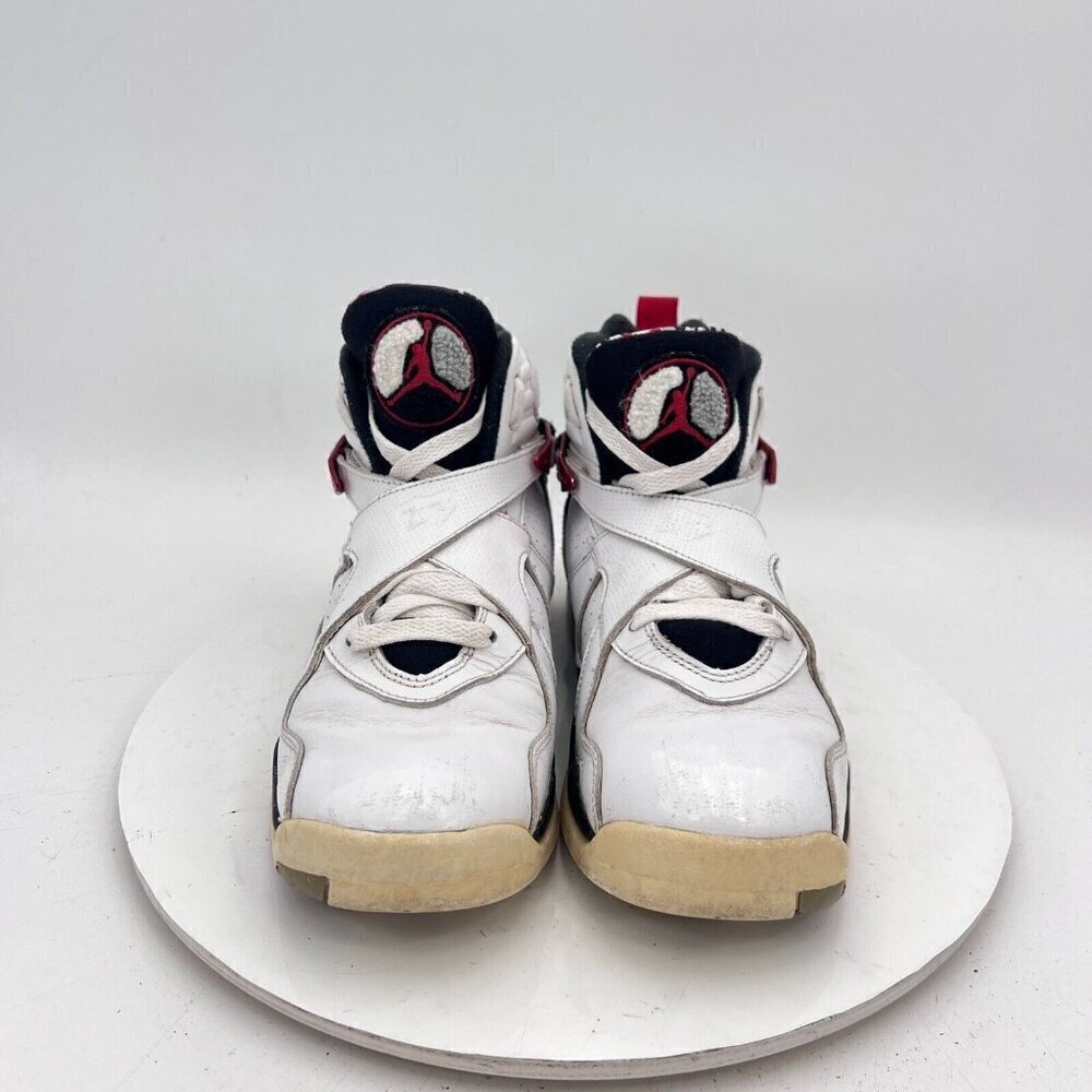 Nike Air Jordan 8 Youth Size 7Y Men 7 305368-104 Alternate White Black Red Shoes - Picture 2 of 15
